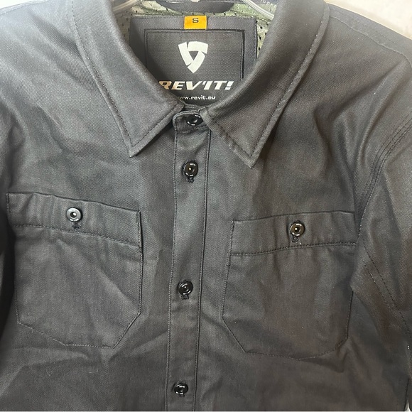 REV’IT! Worker Armored Motorcycle Overshirt, Small, CE Armor, Black - Picture 5 of 16